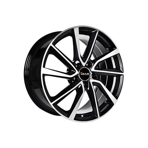 Alu kola AVUS VELGEN AC-518, 15x5.5 4x100 ET40, černá lesklá + leštění