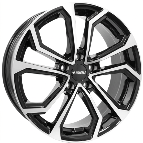 Alu kola IT WHEELS ELLA, 16x6.5 5x114.3 ET40, černá lesklá + leštění