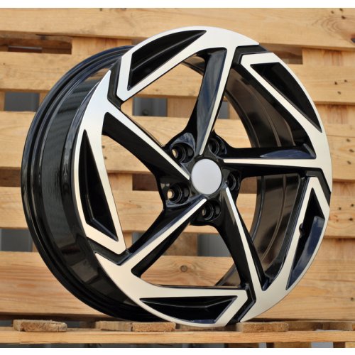 Alu kola Racing Line A5898, 18x7.5 5x114.3 ET51, černá + leštění