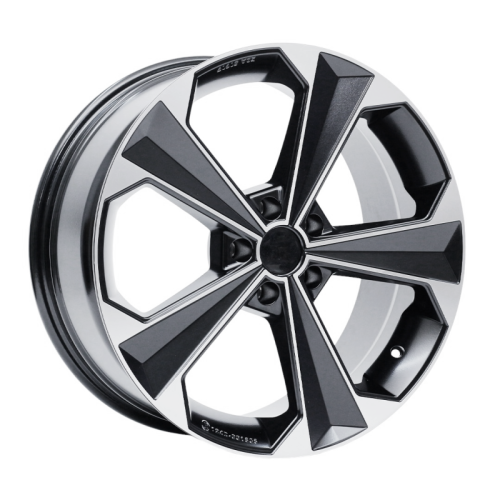 Alu kola AGT 18062, 18x8 5x114.3 ET38, černá + leštění