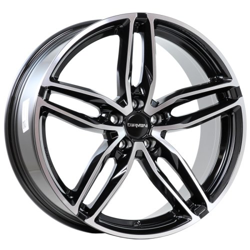 Alu kola CARMANI CA13, 18x8 5x114.3 ET45, černá + leštění