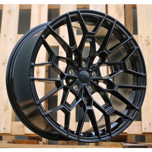 Alu kola Racing Line I0384, 20x8.5 5x112 ET26, černá + tmavé leštění (zátěžová)