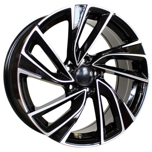 Alu kola Racing Line B5772, 19x7.5 5x112 ET45, černá + leštění (zátěžová)