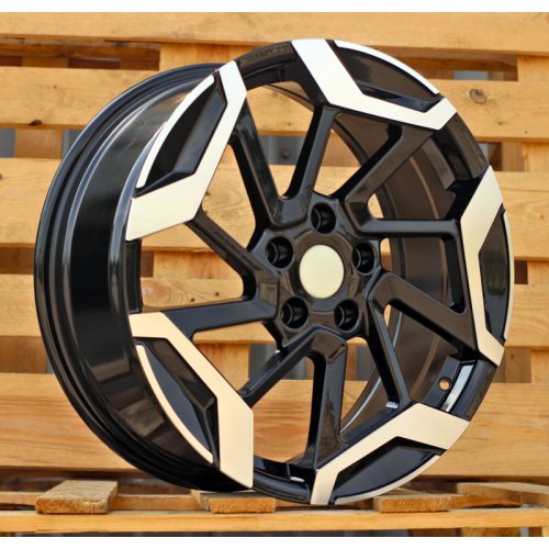 Alu kola Racing Line 3S1080, 18x7.5 5x114.3 ET45, černá + leštění