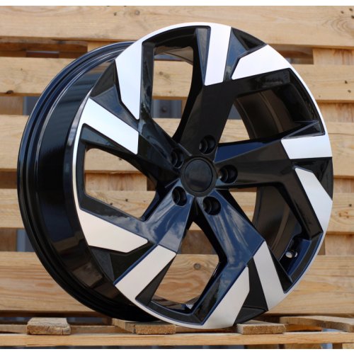 Alu kola Racing Line FBX230, 19x8 5x112 ET40, černá + leštění
