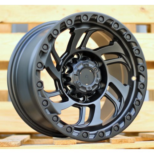 Alu kola Racing Line A6278, 15x8 6x139.7 ET, černá matná (zátěžová)