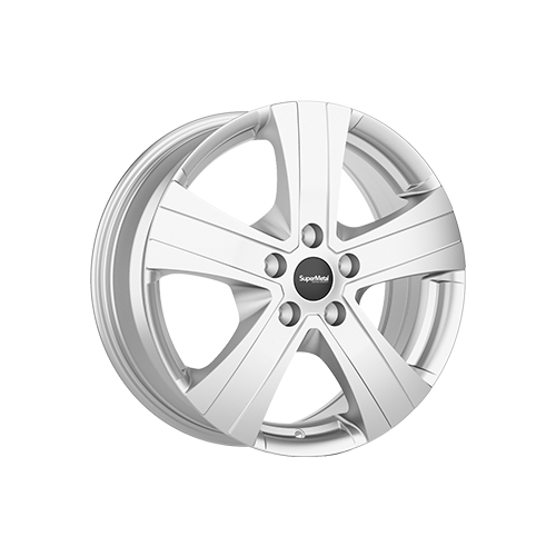 Alu kola SUPER METAL HAMMER, 16x6.5 5x120 ET60, stříbrná (zátěžová)