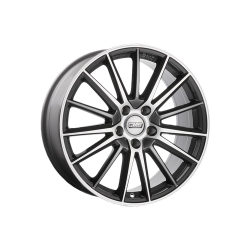 Alu kola CMS C23, 18x8 5x112 ET43, černá lesklá + leštění