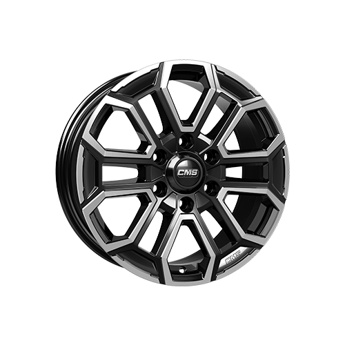 Alu kola CMS C35, 18x8 6x139.7 ET38, černá lesklá + leštění (zátěžová)
