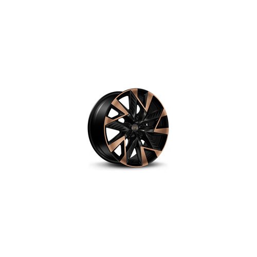 Alu kola Racing Line YF0443, 19x8 5x112 ET40, černá matná + měděná barva leštění