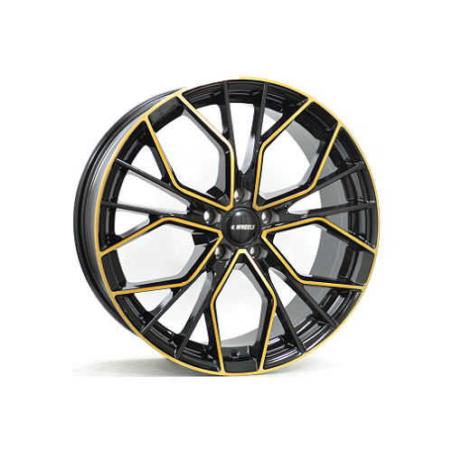 Alu kola IT WHEELS TIARA, 18x8 5x112 ET45, černá + měděná barva leštění