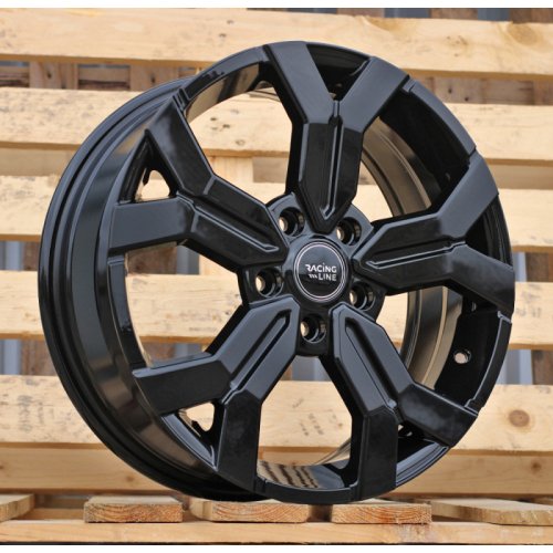 Alu kola Racing Line B1110, 16x6.5 5x114.3 ET50, černá lesklá