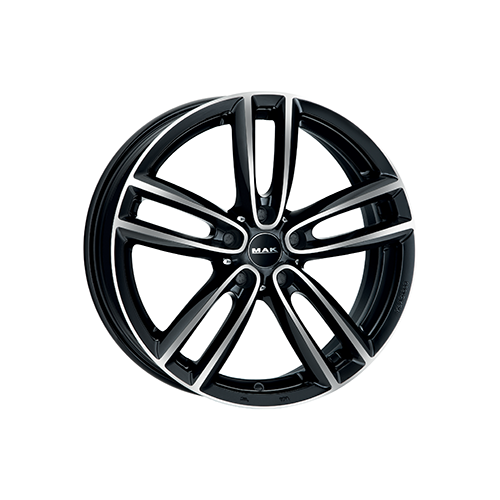 Alu kola MAK OXFORD, 18x7 5x112 ET54, černá lesklá + leštění