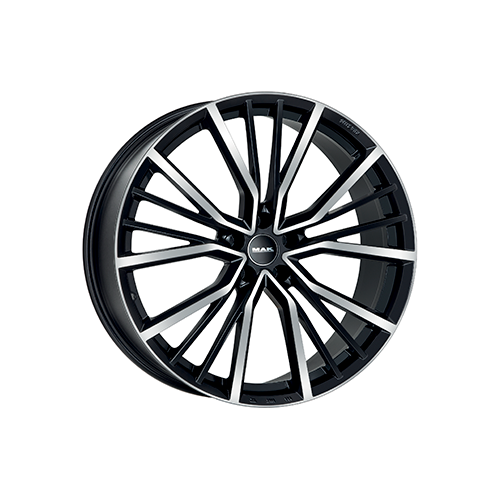 Alu kola MAK UNION, 19x8.5 5x112 ET45, černá lesklá + leštění (zátěžová)