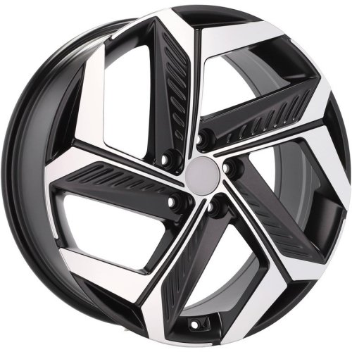Alu kola Racing Line D1926, 18x7.5 5x114.3 ET51, černá matná + leštění