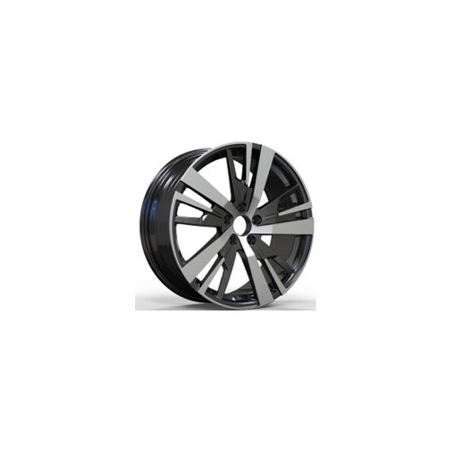 Alu kola Racing Line YF0448, 18x7.5 5x108 ET49, černá + leštění