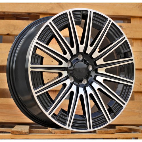 Alu kola Racing Line FLB005, 19x8.5 5x112 ET43, černá + leštění