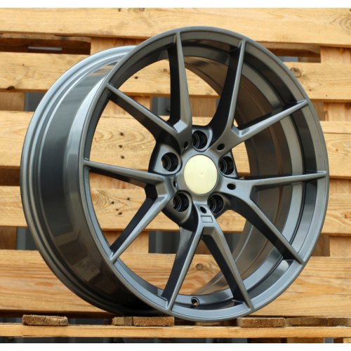 Alu kola Racing Line B1416, 18x8 5x120 ET34, šedivá matná