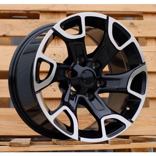 Alu kola Racing Line I6126, 18x9 6x139.7 ET12, černá + leštění (zátěžová)