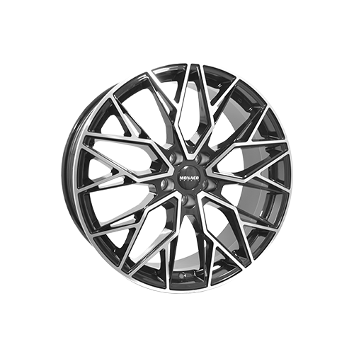 Alu kola MONACO WHEELS GP15, 18x8 5x108 ET45, černá lesklá + leštění
