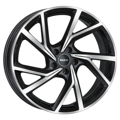 Alu kola MAK KASSEL, 19x8.5 5x112 ET38, černá lesklá + leštění (zátěžová)